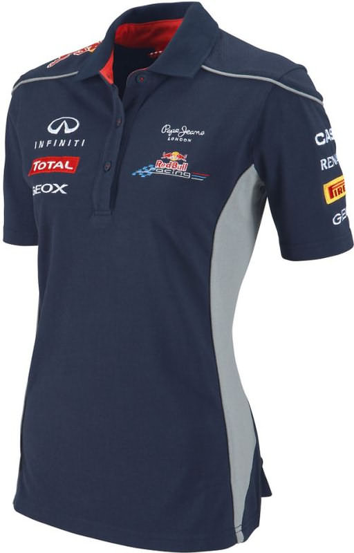 Authentic Infiniti Red Bull Racing F1 Team 2013 Lady Polo Shirt Sebastien Vettel